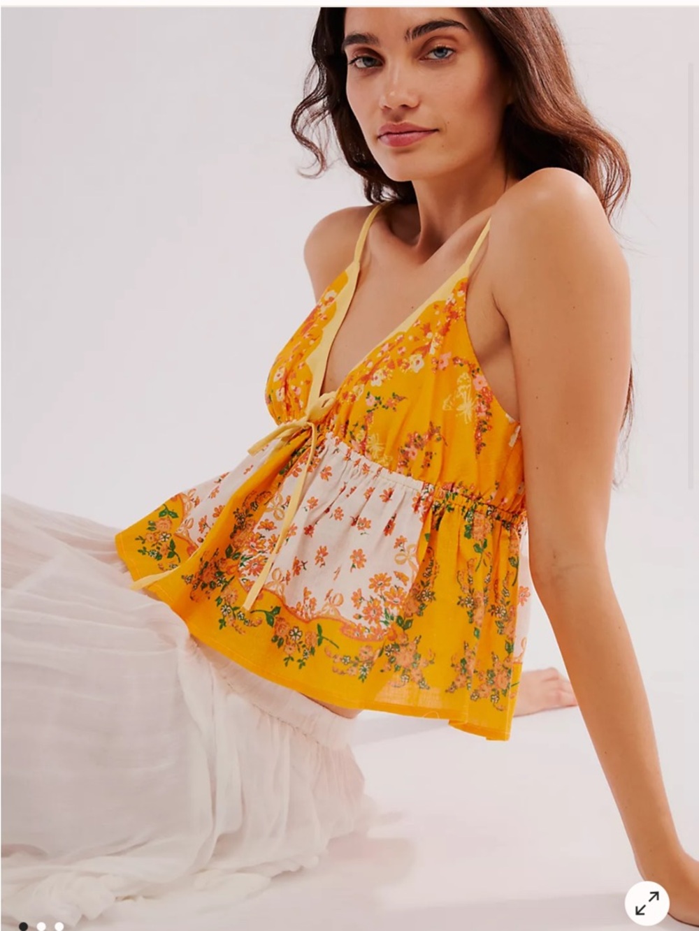 Free people tank top in California Poppy Combo